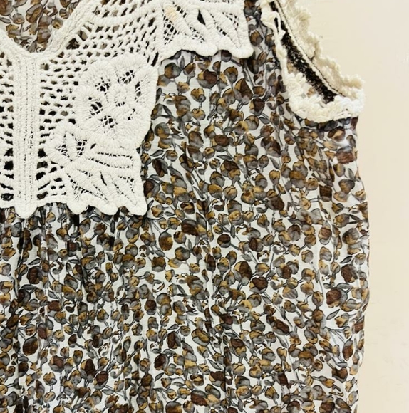 Printed bohemian lace dress - Picture 8 of 11